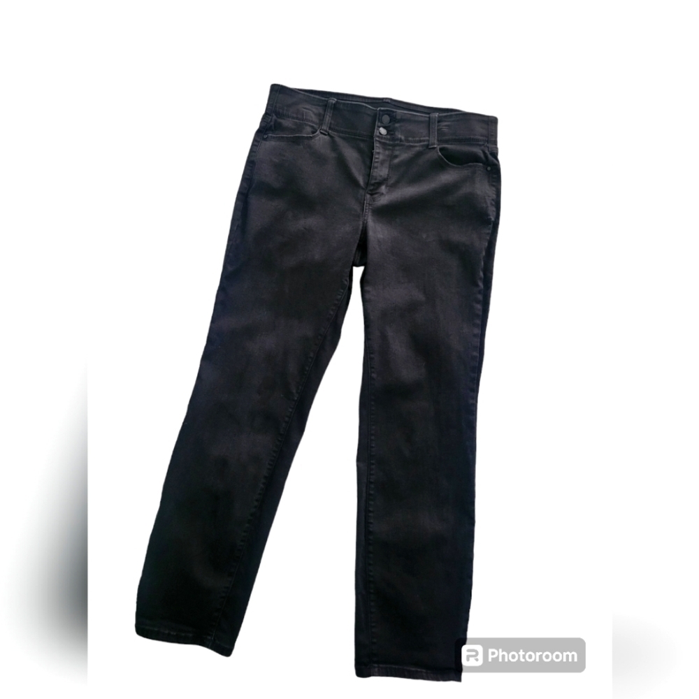 Nine west womens slim straight size 16 black jeans